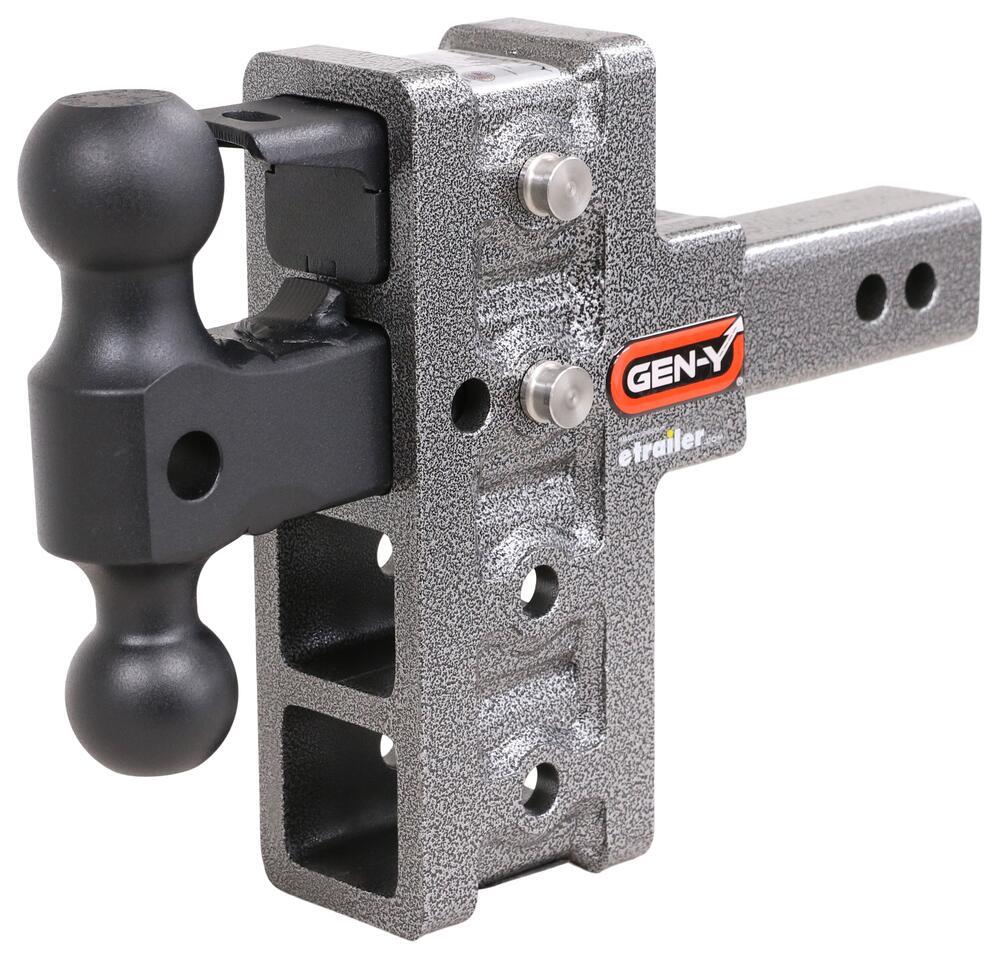 Gen-Y Adjustable 2-Ball Mount w/ Stacked Receivers - 2" Hitch - 5" Drop/Rise - 16K Drop - 5 Inch,Rise - 2 Inch 325-GH-224