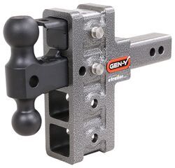 Gen-Y Adjustable 2-Ball Mount w/ Stacked Receivers - 2" Hitch - 5" Drop/Rise - 16K - 325-GH-224