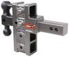 Gen-Y Adjustable 2-Ball Mount w/ Stacked Receivers - 2" Hitch - 5" Drop/Rise - 16K Steel Ball 325-GH-224