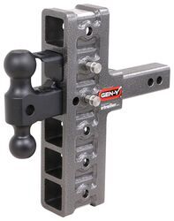Gen-Y Adjustable 2-Ball Mount w/ Stacked Receivers - 2" Hitch - 7-1/2" Drop/Rise - 16K - 325-GH-226