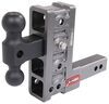 adjustable ball mount 10000 lbs gtw class iv gen-y 2-ball w/ stacked receivers - 2 inch hitch 7-1/2 drop/rise 10k