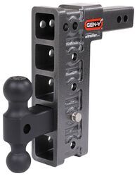 Gen-Y Adjustable 2-Ball Mount w/ Stacked Receivers - 2" Hitch - 10" Drop/Rise - 10K - 325-GH-315