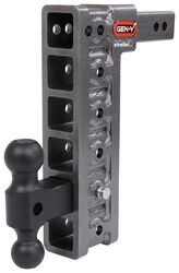 Gen-Y Adjustable 2-Ball Mount w/ Stacked Receivers - 2" Hitch - 12-1/2" Drop - 10K - 325-GH-316