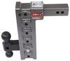 adjustable ball mount drop - 12 inch rise gen-y 2-ball w/ stacked receivers 2 hitch 12-1/2 10k