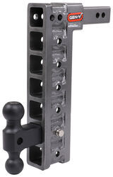 Gen-Y Adjustable 2-Ball Mount w/ Stacked Receivers - 2" Hitch - 15" Drop - 10K - 325-GH-317