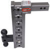 adjustable ball mount 10000 lbs gtw class iv gen-y 2-ball w/ stacked receivers - 2 inch hitch 15 drop 10k