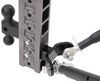 adjustable ball mount drop - 7 inch rise gen-y 2-ball w/ stacked receivers 2 hitch 17-1/2 10k
