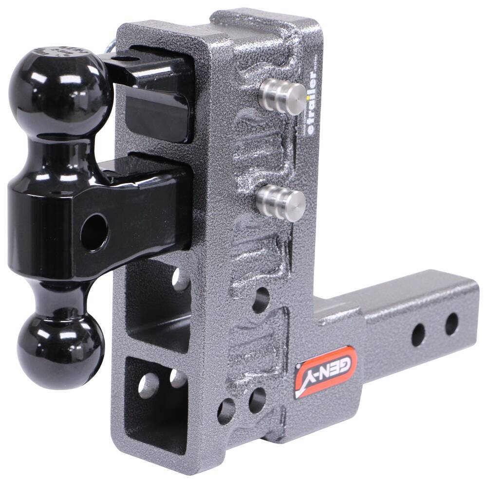 Gen-Y Adjustable 2-Ball Mount w/ Stacked Receivers - 2