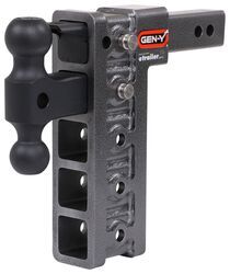 Gen-Y Adjustable 2-Ball Mount w/ Stacked Receivers - 2" Hitch - 10" Drop/Rise - 10K - 325-GH-325
