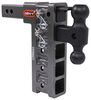 adjustable ball mount 2 inch 2-5/16 two balls gen-y 2-ball w/ stacked receivers - hitch 10 drop/rise 10k