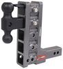 adjustable ball mount drop - 10 inch rise gen-y 2-ball w/ stacked receivers 2 hitch drop/rise 10k