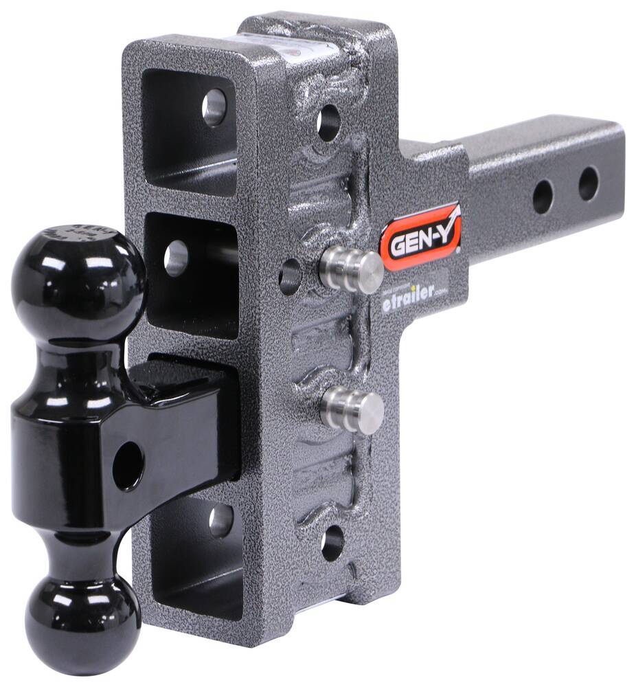 Gen-Y Adjustable 2-Ball Mount w/ Stacked Receivers - 2