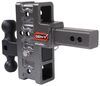 adjustable ball mount 10000 lbs gtw class iv gen-y 2-ball w/ stacked receivers - 2 inch hitch 5 drop/rise 10k
