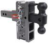 adjustable ball mount 2 inch 2-5/16 two balls gen-y 2-ball w/ stacked receivers - hitch 5 drop/rise 10k