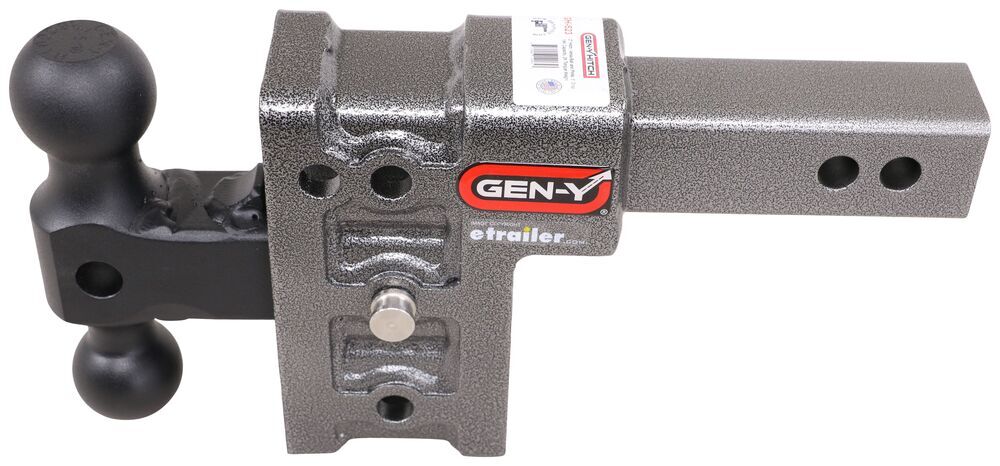 Gen-Y Adjustable 2-Ball Mount w/ Stacked Receivers - 2