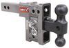 Gen-Y Adjustable 2-Ball Mount w/ Stacked Receivers - 2" Hitch - 5" Drop/Rise - 16K Steel Ball 325-GH-513