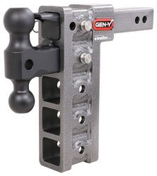 Gen-Y Adjustable 2-Ball Mount w/ Stacked Receivers - 2" Hitch - 10" Drop/Rise - 16K - 325-GH-525