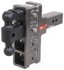 adjustable ball mount 21000 lbs gtw class v gen-y 2-ball w/ stacked receivers - 2-1/2 inch hitch 6 drop/rise 21k