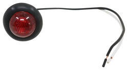 LED Bullet Clearance or Side Marker Trailer Light with Grommet - 3 Diodes - Red Lens