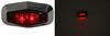 LED Trailer Clearance or Side Marker Light with Chrome Bezel - 2 Diodes - Red Lens Rectangle 328-003-19R