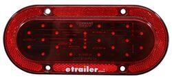 LED Trailer Tail Light with Reflector - Stop, Tail, Turn - Submersible - Red Lens - 328-003-6016