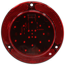 LED Trailer Tail Light with Reflector - Stop, Turn, Tail - Submersible - Red Lens - 328-003-6019R