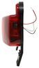 LED Trailer Tail Light with License Bracket - Stop, Turn, Tail, License - Red Lens - Driver Side Red 328-003-81LBM1