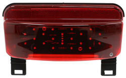 LED Trailer Tail Light with License Bracket - Stop, Turn, Tail, License - Red Lens - Driver Side