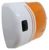porch light utility 6-1/2l x 4-1/2w inch omega led rv with switch - 357 lumens surface mount amber lens