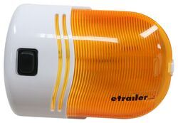 Omega LED RV Porch Light with Switch - 357 Lumens - Surface Mount - Amber Lens