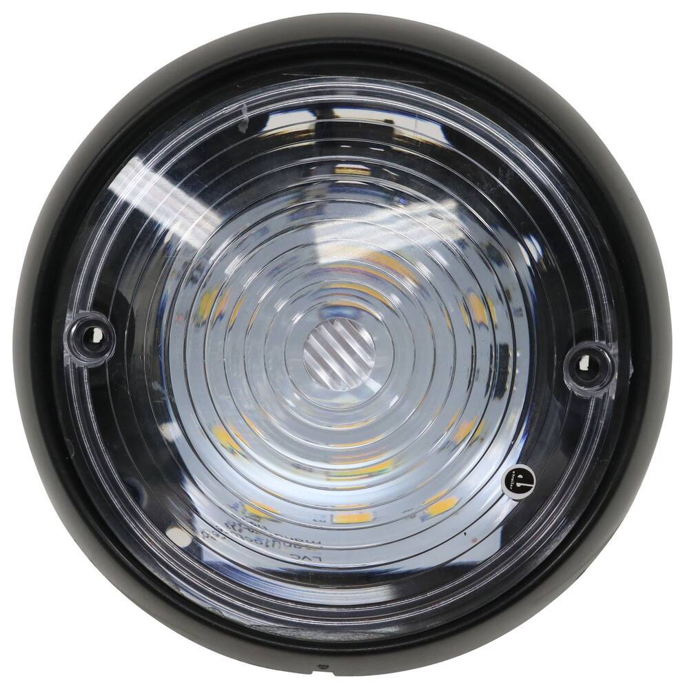 Angled LED RV Porch Light - 357 Lumens - Surface Mount - Clear Lens 12V,24V 328-007-48CBE