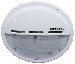 Eclipse LED RV Security Light - 39 Diodes - Surface Mount - White Base - Clear Lens