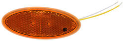 LED Trailer Clearance or Side Marker Light with Reflex Reflector - 2 Diodes - Amber Lens - 328-K-51