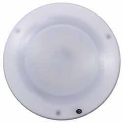 Glantastic LED RV Dome Light - 197 Lumens - Semi-Recessed - Frosted Plastic Lens - Warm white