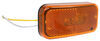 clearance lights 3-3/4l x 1-3/4w inch led trailer or side marker light with reflex reflector - 2 diodes amber lens