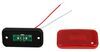 clearance lights non-submersible led trailer or side marker light with reflex reflector - 2 diodes red lens
