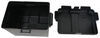 Snap-Top Battery Box with Strap for Group 24 Batteries - Vented Black Plastic 329-HM300BKS