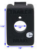 trailer brake controller control knob mounting panel dimensions