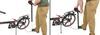 folding bikes combo seat post and bike tire hand pump for dahon - 100 psi black
