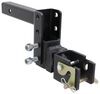 adjustable ball mount 11000 lbs gtw class iv lock n roll articulating hitch w/ 3-position channel - 2 inch receivers vehicle side 11k