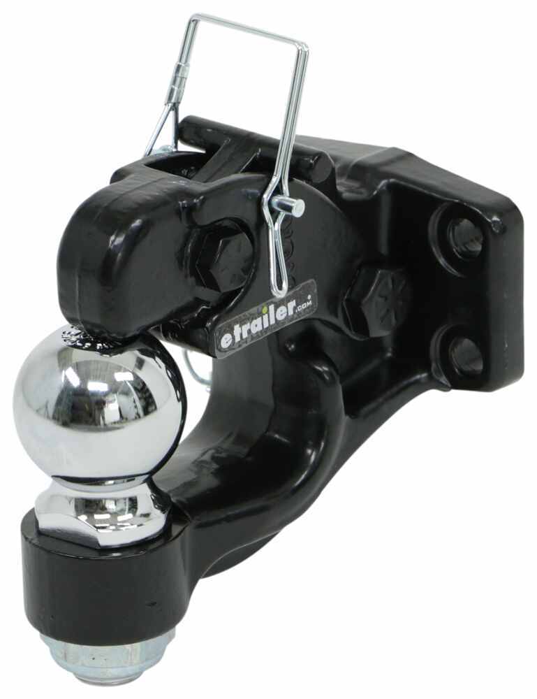 12000lbs Receiver Mount Combination Pintle Hitch w/ 2" Ball Fit 2-Inch Rece 6T