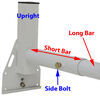 Buyers Products Van Ladder Rack - 3 Bar - Steel - White - 600 lbs Work 3371501310-3