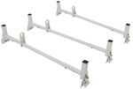 Buyers Products Van Ladder Rack - 3 Bar - Steel - White - 600 lbs                                   