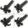 ball mount only 1-7/8 inch 2 2-5/16 buyers products tri-ball hitch - tubular shank with black balls and recovery hook