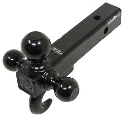 Buyers Products Tri-Ball Hitch - Tubular Shank with Black Balls And Recovery Hook - 3371802208