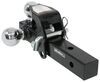 fixed ball mount 10000 lbs gtw class iv buyers products tri-ball hitch solid shank with pintle hook and chrome balls