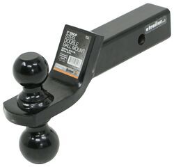 Buyers Products Towing Ball Mount with Dual Black Balls - 2" And 2-5/16" Balls - 3371803215