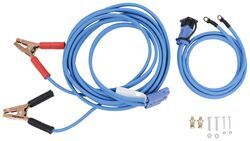 Jumper Cables with Blue Quick Connect - 28' Long