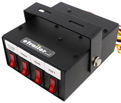 Buyers Products Pre-Wired Switch Box w/ Relay and Circuit Breaker - Fused - Backlit - 4 Function - 3376391104
