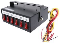 Buyers Products Pre-Wired Switch Box w/ Relay and Circuit Breaker - Fused - Backlit - 6 Function - 3376391106